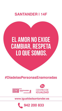 La alcaldesa de Santander pone en marcha una campaña sobre el amor y las relaciones de pareja por San Valentín y hace unos días sobre las caquitas de los perros