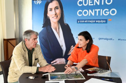 La campaña electoral aprieta y Gema Igual (PP) estudia con la Federación de Golf instalar un circuito de pitch and putt en Mataleñas, antes se ofrecían campos de golf a "go-go"