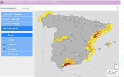 La DANA mantiene en riesgo extremo a M&aacute;laga y Tarragona por lluvias fuertes y torrenciales