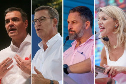 La derecha aspira a evitar el bloqueo y gobernar tras una campa&ntilde;a marcada por el `cara a cara` de S&aacute;nchez y Feij&oacute;