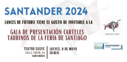 La gala de presentaci&oacute;n de los carteles taurinos de la Feria de Santiago se celebra este jueves