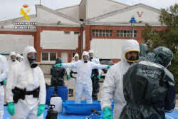 La Guardia Civil realiza en Cantabria un curso de formaci&oacute;n y un simulacro de amenazas nucleares y biol&oacute;gicas