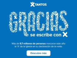 La Iglesia recibi&oacute; 359 millones a trav&eacute;s de la casilla de la X en la campa&ntilde;a de la Renta de 2023, un 11,8% m&aacute;s