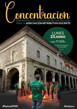 La Junta Docente convoca una concentraci&oacute;n el lunes 23 frente al Parlamento para exigir aumento salarial