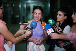 La ministra de Sanchez y comunista Irene Montero no quiere enviar armas a Ucrania ni OTAn ni Defensa 