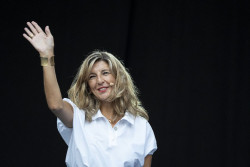 La ministra y comunista Yolanda D&iacute;az lamenta el resultado electoral en Italia 