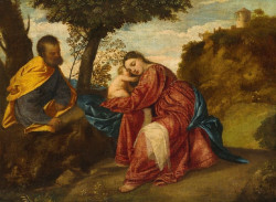 La obra de Tiziano, `Descanso en la huida a Egipto`, subastada en Londres por 20 millones de euros, r&eacute;cord del artista