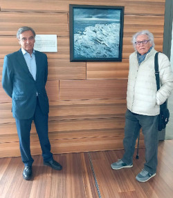 La obra `Marejada` del pintor cántabro Agustín de Celis se incorpora a la galería de arte de Valdecilla