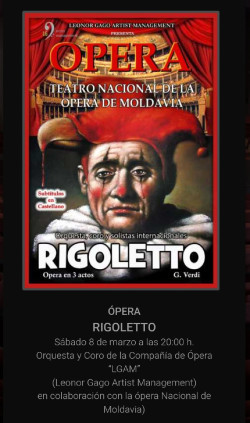 La ópera `Rigoletto` llega este sábado al Teatro Concha Espina de Torrelavega