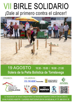 La Peña Bolística de Torrelavega acoge un `Birle Solidario` para recaudar fondos para la lucha contra el cáncer