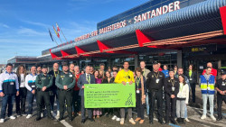 La plantilla del Aeropuerto Seve Ballesteros celebra los datos récord de 2023