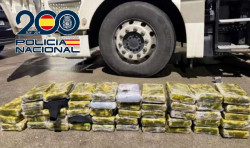 La Polic&iacute;a interviene en Madrid un cargamento de 50 kilos de coca&iacute;na oculto en un cami&oacute;n destino a Reino Unido