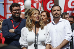 La presunta lideresa de la ultra izquierda Yolanda Diaz pide a Podemos  no acudir a la presentaci&oacute;n de Sumar y la comunista Montero dice amen