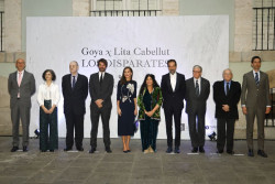 La Reina Letizia inaugura la muestra de Lita Cabellut de `Los disparates` de Goya, "tesoros" de Academia de Bellas Artes