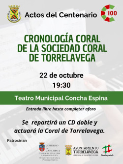 La Sociedad Coral de Torrelavega presenta este miércoles los discos del Centenario en el TMCE