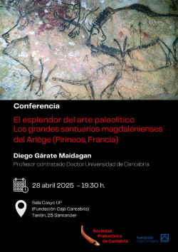 La Sociedad Prehistórica de Cantabria celebra hoy una conferencia sobre el arte paleolítico de Ariège en el Casyc
