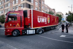 La UME crea un mando unificado para luchar contra los fuegos de Madrid y &Aacute;vila