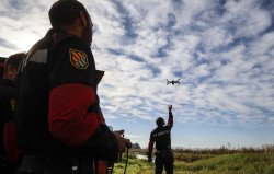 La vigilancia de la presa de Buseo se refuerza con efectivos de la UME para saber su estado "en cada minuto"