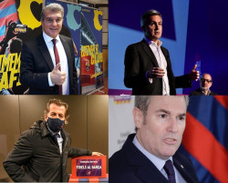 Laporta, Font, Freixa y Rousaud son, a falta de recuento oficial, los candidatos a presidir el FC Barcelona