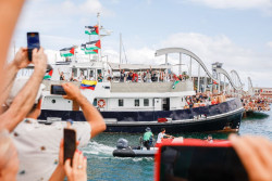 Las embarcaciones de la Global Sumud Flotilla vuelven a Barcelona por el mal tiempo en el mar