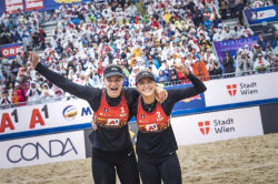 Las espa&ntilde;oles Daniela &Aacute;lvarez y Tania Moreno, subcampeonas de Europa de v&oacute;ley playa