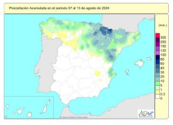 Las lluvias acumuladas desde octubre se mantienen un 4% por encima de su valor normal por tercera semana consecutiva