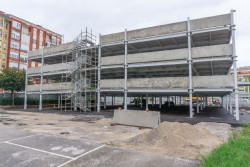 Las obras del aparcamiento en altura de La Carmencita de Torrelavega finalizarán este mes