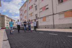 Las obras del Barrio Insa dotan de accesibilidad y seguridad esta zona de Tanos