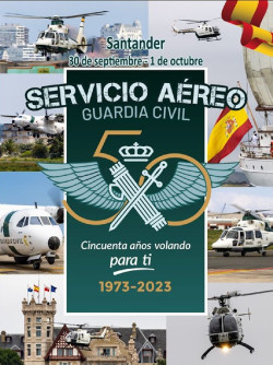 Llega a Santander una exposición sobre el Servicio Aéreo de la Guardia Civil por su 50 aniversario