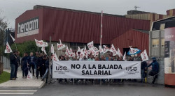 Los 142 trabajadores de Hergom secundan la huelga contra la bajada salarial del 15%, según los sindicatos
