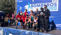 Los bomberos de Santander ganan la XI Carrera Bomberos Madrid por equipos