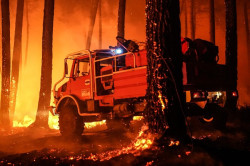 Los incendios en Francia dejan ya m&aacute;s de 200.000 evacuados tras calcinar un r&eacute;cord de casi 98.000 hect&aacute;reas
