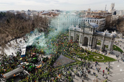 Los tractores regresan a Madrid para reivindicar medidas y animan a la sociedad a unirse a las protestas