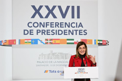 Mar&iacute;a Buruaga, presidenta de Cantabria, cree que la Conferencia de Presidentes ser&aacute; "in&uacute;til" y acusa a S&aacute;nchez de "liquidar" el Estado auton&oacute;mico