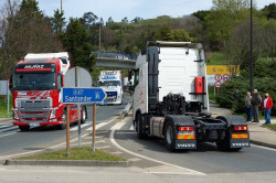 M&aacute;s de 200 camiones marchar&aacute;n esta ma&ntilde;ana por Santander en protesta por el precio del combustible
