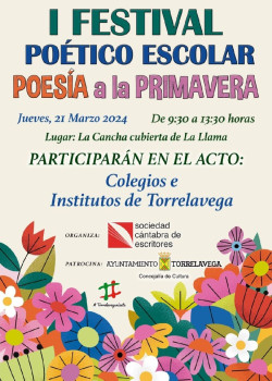 Más de 300 alumnos participan este jueves el I Festival Poético Escolar `Poesía de Primavera` de Torrelavega
