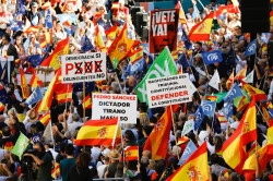 M&aacute;s de  dos millones de personas  protestan contra la amnist&iacute;a en toda Espa&ntilde;a y piden elecciones