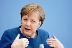 Merkel apela a la solidaridad porque hasta el 70% de los alemanes podr&iacute;a contagiarse de coronavirus