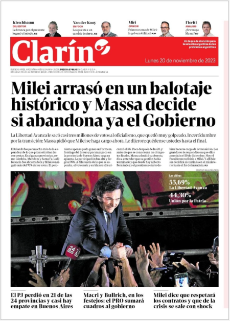 Milei vuelve a ganar en Argentina y amplía su representación en ambas Cámaras