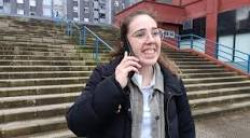 Mirian Martínez, nueva presidenta del Consejo de Estudiantes de la Universidad de Cantabria. y los otros dos estudiantes-candidatos se retiran