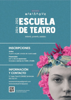 Miri&ntilde;aque abre una nueva edici&oacute;n de su Escuela de Teatro con cursos para todas las edades