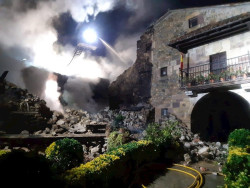 Mueren varios animales en el incendio de una cuadra de Villasuso (Anievas)