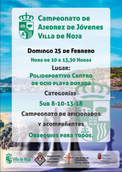 Noja celebra este domingo su Campeonato de Ajedrez de Jóvenes, con 250 inscritos