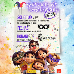 Noja cubre las 65 plazas gratuitas para sus actividades de conciliación durante las vacaciones de Carnaval