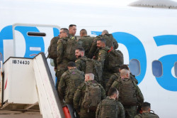 Parte la primera rotaci&oacute;n con 200 militares del contingente con misi&oacute;n de la OTAN en el flanco este de Europa