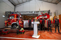 Presidencia, Urrutia, dota a sus bomberos con base en Liébana de una autoescala