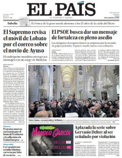 Primeras p&aacute;ginas de los diarios llegados esta noche a nuestra redacci&oacute;n