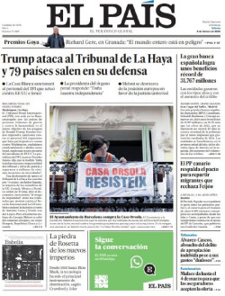 Primeras p&aacute;ginas de los diarios llegados esta noche a nuestra redacci&oacute;n