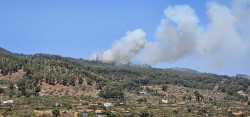 Reabierto el tramo de v&iacute;a cortado por el incendio declarado hoy en el Pinar (El Hierro)