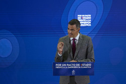 Sánchez acude a su TV (RTVE) para atacar a los jueces y al PP y decir que el gobierno que preside social comunista e independentista lo está haciendo muy bien 